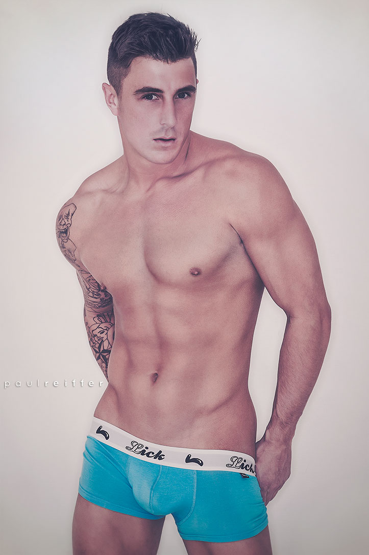 Lick Underwear Style Azure Blue Hipster Paul Reiffer Photographer