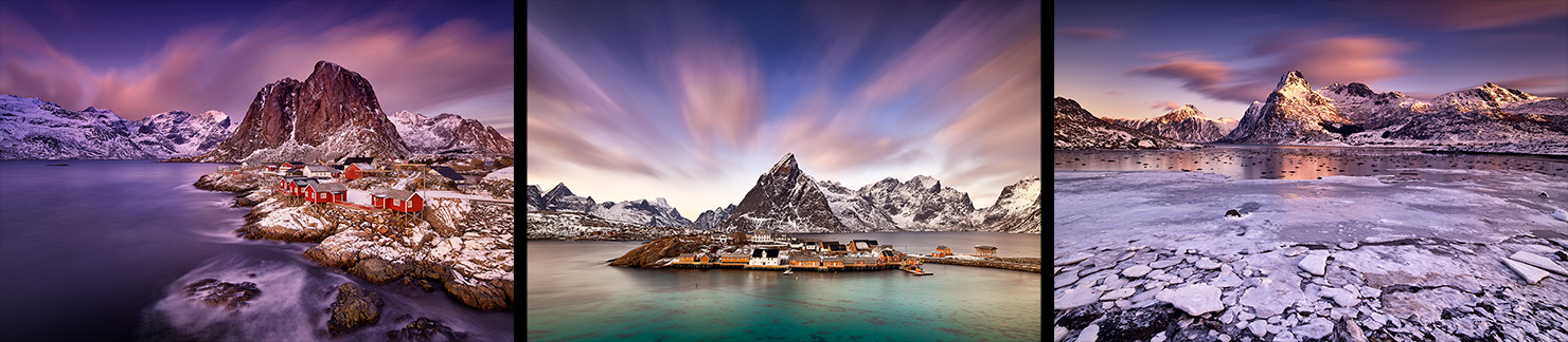 lofoten islands norway north flakstad reine fishermans cottages water winter ice beach arctic sunrise sunset paul reiffer photography workshop luxury bespoke custom
