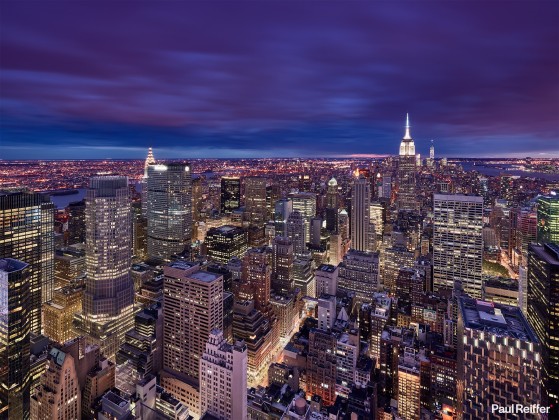 Location : New York, USA - This Image was taken from the Top of the Rock Observation Deck and is displayed here with permission from Top of the Rock, L.L.C