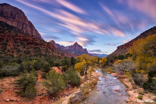 Location : Zion, USA <a href="https://www.paulreiffer.com/buy-prints/first-light/">- Buy the limited edition print</a>