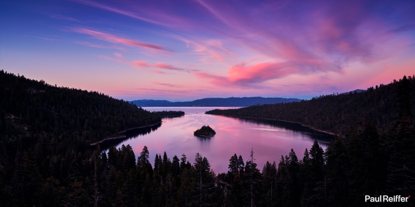 Location : Lake Tahoe, USA <a href="https://www.paulreiffer.com/buy-prints/pink-emerald/">- Buy the limited edition print</a>