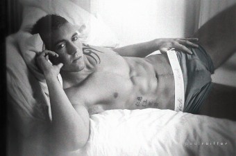 Lick Attitude Magazine Advert Model Nathan Boxer Brief Male Underwear Essex - Paul Reiffer - Professional London Photographer