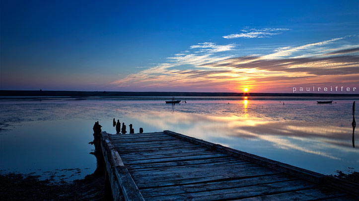 East Fleet Farm Jetty Dorset Sunset Chesil Beach, Paul Reiffer - Professional landscape photographer