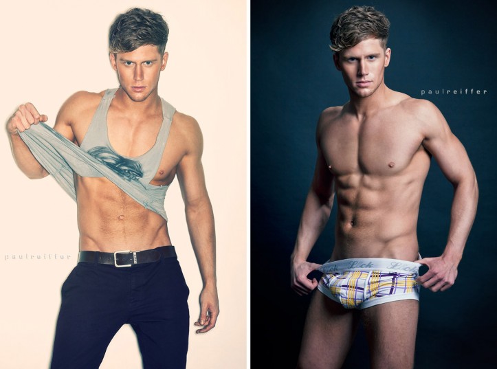 Sam (Samuel) Kneen - Male Fitness Underwear Model and Mr Gay UK Cardiff - Paul Reiffer, Professional London Photographer