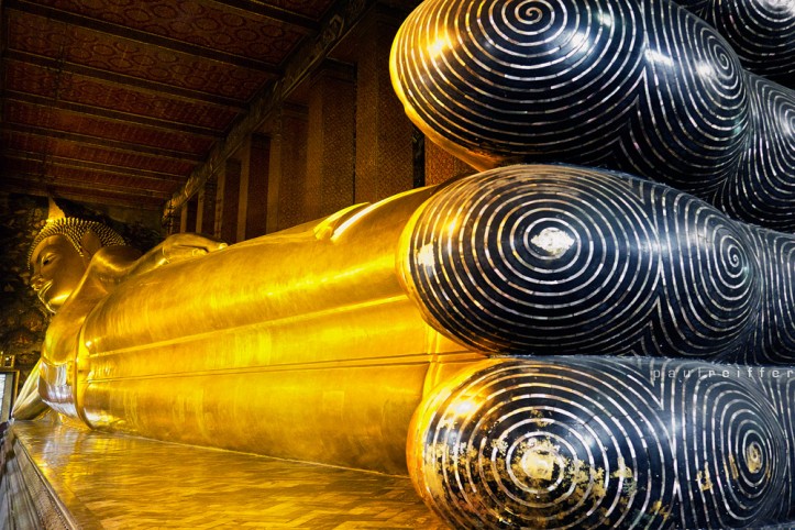 Reclining Buddha - Mother Of Pearl and Gold, Wat Pho Temple, Bangkok, Thailand - Paul Reiffer, Professional Photographer Landscape