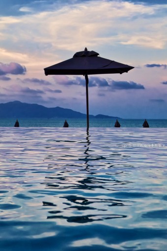 View from the pool, Hansar Hotel, Koh Samui, Thailand at dusk - Paul Reiffer, Professional Photographer Landscape