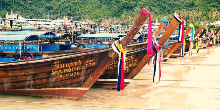 Koh Phi Phi Don, Long Tail Boats, Harbour, Thailand - Paul Reiffer, Professional Photographer Landscape
