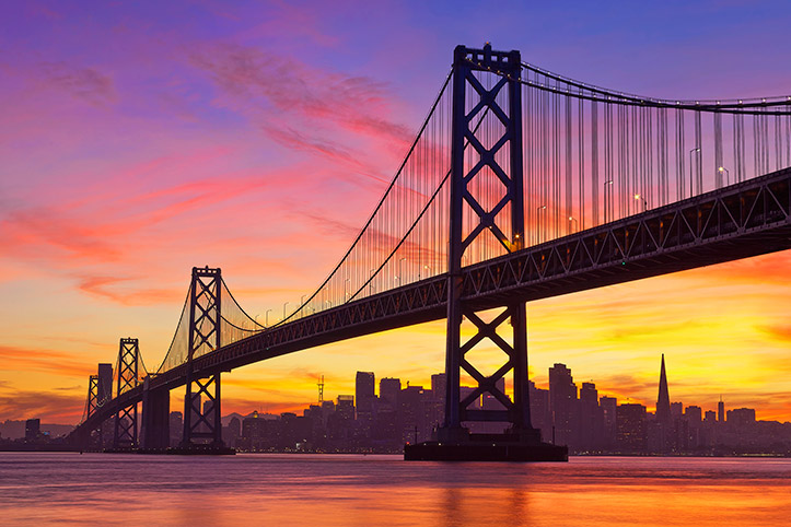 Treasure Island San Francisco Bay Bridge Photography Cityscape Sunset - Paul Reiffer, Photographer