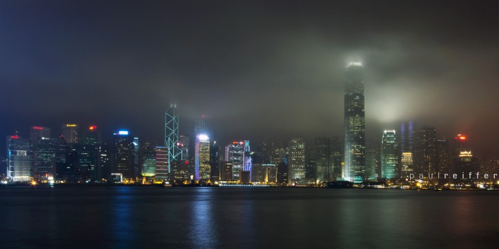 Hong Kong Island Skyline Night - Canon S100 Neutral Density Filter Joby Gorillapod - Paul Reiffer, Professional London Landscape Photographer