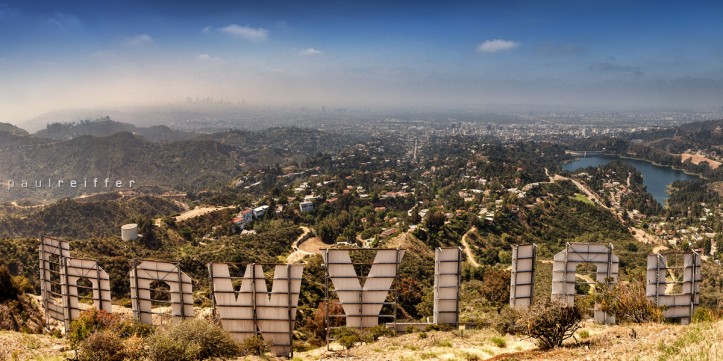 Hollywood Sign Los Angeles California - Panoramic view from behind the sign - Paul Reiffer Professional Landscape Photographer