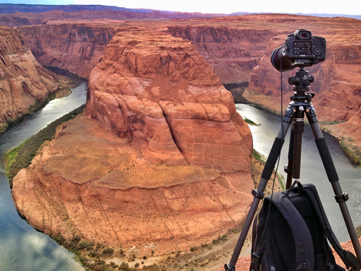 Paul Reiffer Photographer Horseshoe Bend Arizona Sunset From iPhone Camera Tripod