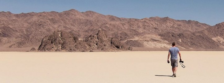 Paul Heading out to RaceTrack Playa - Death Valley