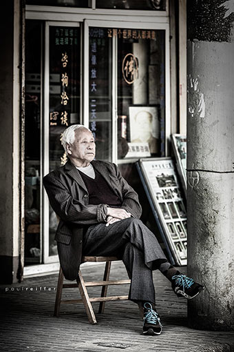 Street Photography Shanghai - Paul Reiffer Photographer - Man Shop Owner