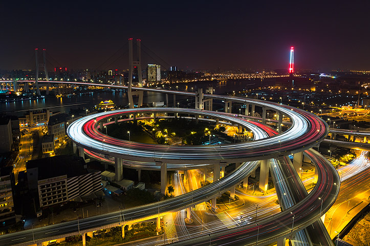 MoneySupermarket com Paul Reiffer Nanpu Bridge Night Canon EOS 5D mkIII Comparison