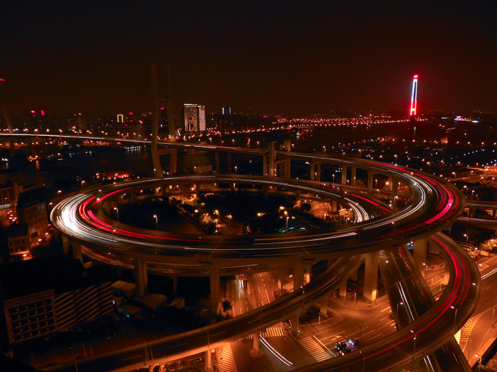 MoneySupermarket com Paul Reiffer Nanpu Bridge Night Nikon Coolpix S2600 Comparison