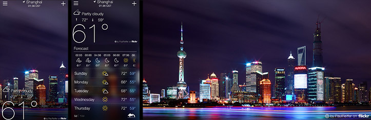 Yahoo Weather App iOS Photos By Paul Reiffer Shanghai Skyline Night