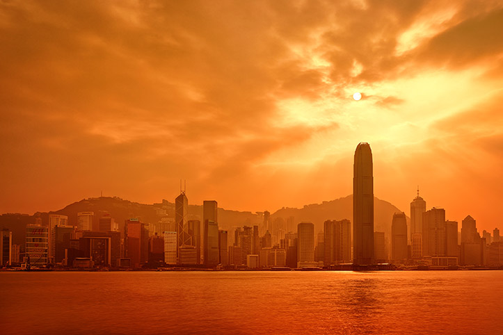 from the heavens hong kong victoria harbour skyline sunset sky paul reiffer professional landscape photographer
