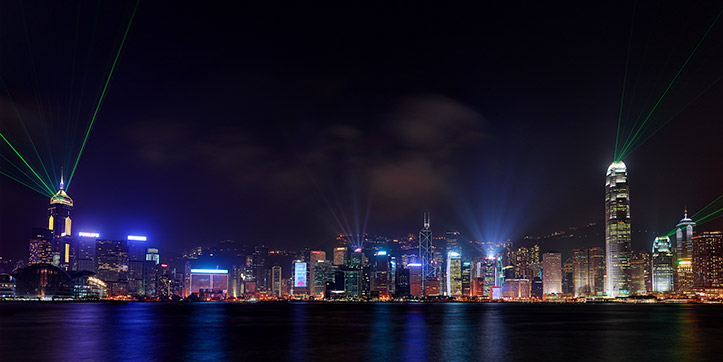 symphony of lights hong kong victoria harbour skyline night show sky paul reiffer professional landscape photographer