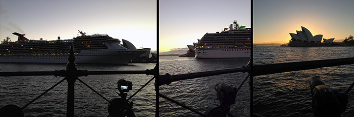 cruise ships ruin skylines sydney opera house