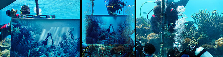 diver setup huvafen fushi niyama maldives phantasy fairytale per aquum andreas franke underwater exhibition lime spa subsix club paul reiffer professional commercial photographer luxury hotel