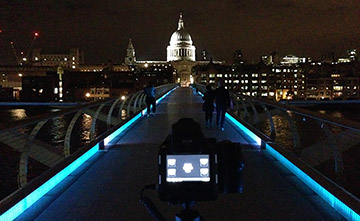 st pauls shoot millennium bridge night