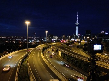 iphone hopetoun street cars light trails photographing city auckland reiffer