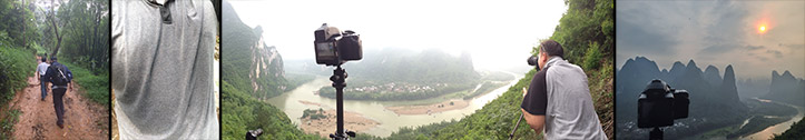 sunset guilin xingping mountains laozhai li river rocks formations paul reiffer photographer climb iphone