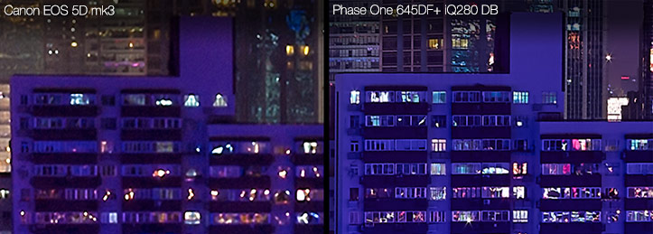 close comparison phase one iQ280 canon 5D mk 3