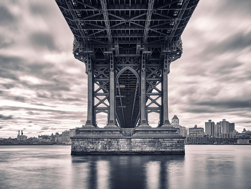 Crossing New York Manhattan Bridge City NY Queens Brooklyn Downtown Paul Reiffer Photographer Cityscape