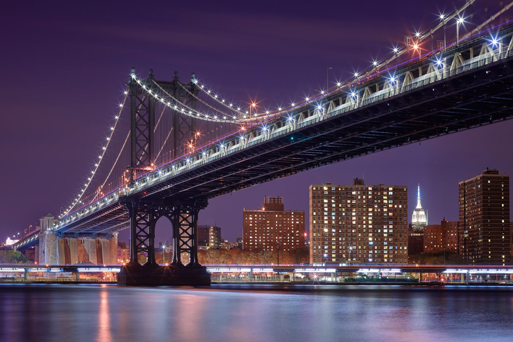 Empire City New York Manhattan Bridge Brooklyn Night Cityscape Photography Paul Reiffer Professional Landscape NY