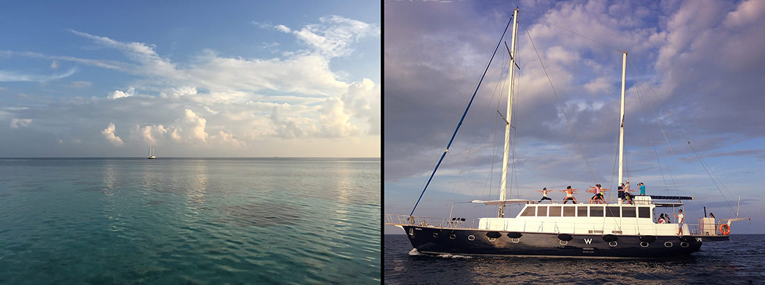 Photographing Escape Luxury Yacht W Maldives Sunrise Yoga Paul Reiffer Photographer