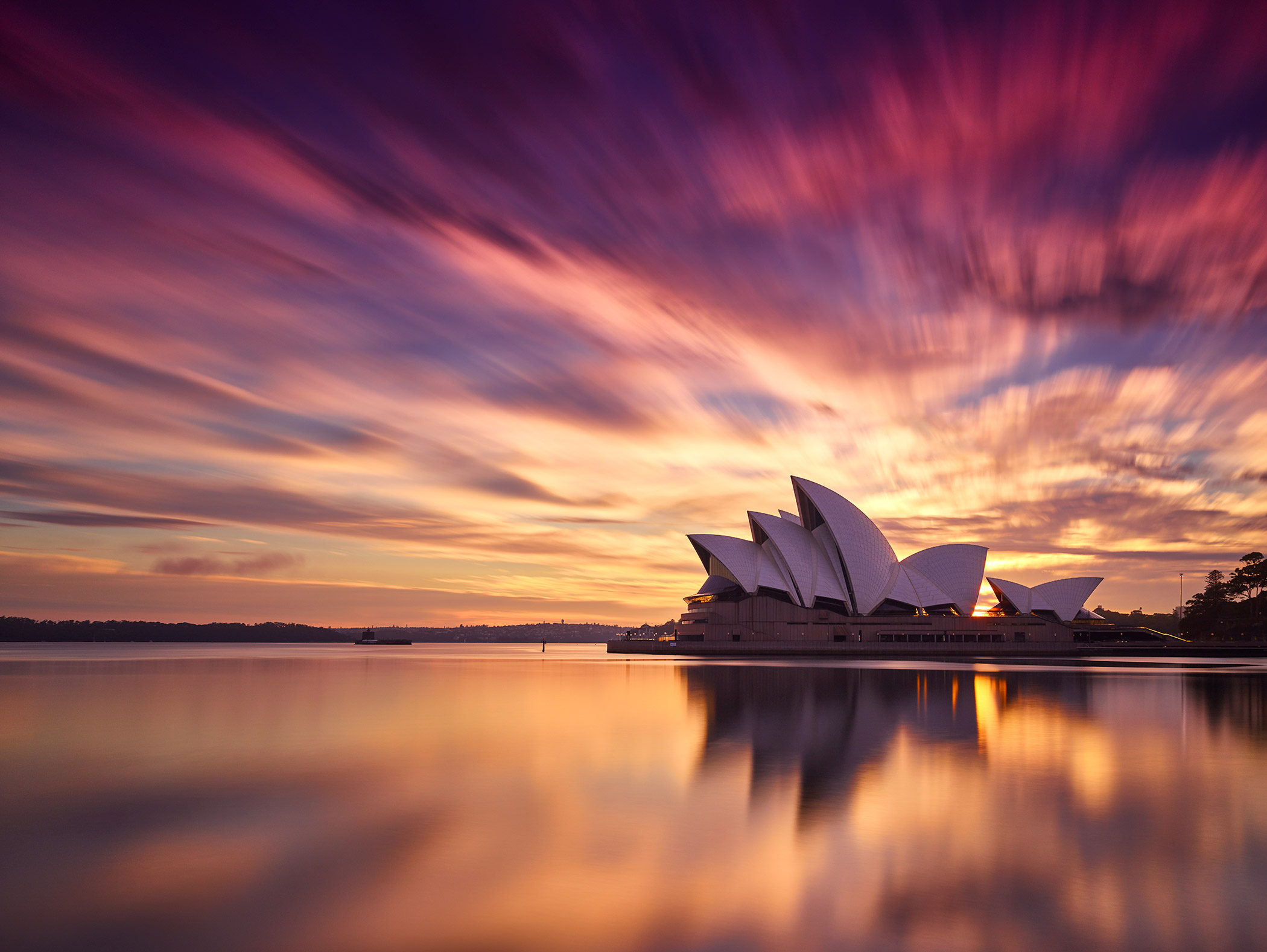 The Morning After Sydney Opera House Sunrise Paul Reiffer Professional Landscape Photographer Long Exposure Golden Harbour Australia@2x