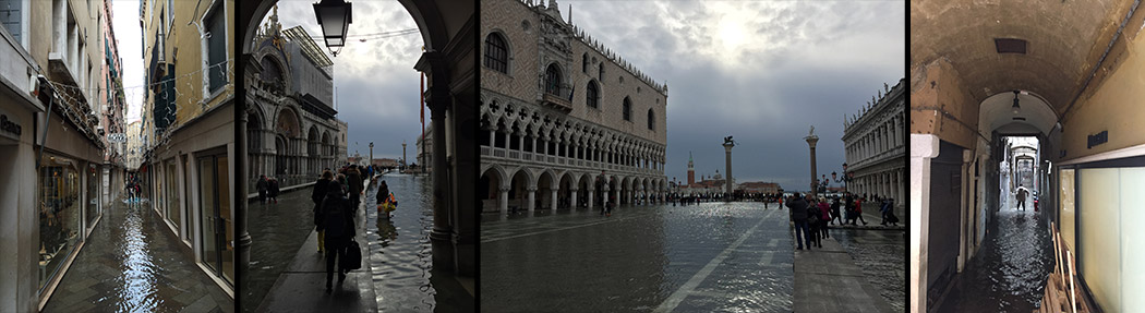 piazza san marco grand canal flooding venice iphone raised walkways pavement elevated st marks square paul reiffer