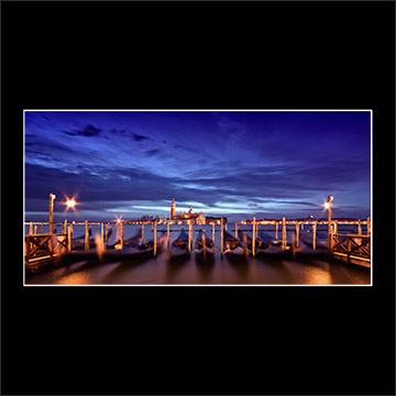 venezia venice italy sunrise dawn blue hour gondolas san marco giorgio morning landscape buy limited edition fine art photograph prints paul reiffer