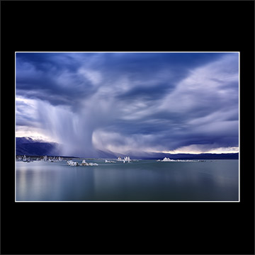 skyfall mono lake california tufa storm clouds sky landscape buy limited edition fine art photograph prints paul reiffer