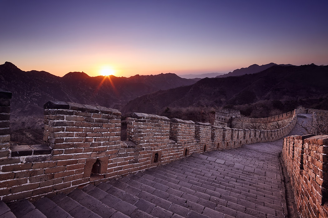 Great Wall Of China Sunrise Beijing Mutianyu stone old ancient paul reiffer professional fine art landscape photographer