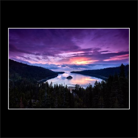 gateway lake tahoe sunrise emerald bay clouds forest buy limited edition fine art photograph landscape prints paul reiffer