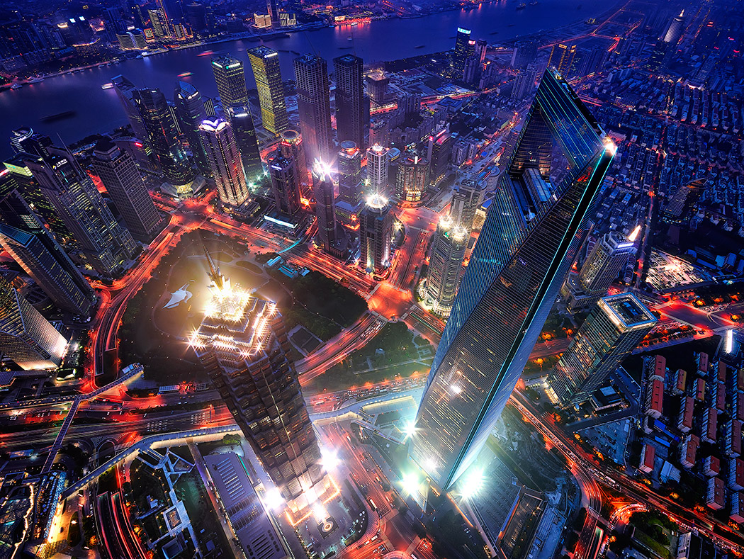 Shanghai Tower Tallest Building China 632m Bottle Opener Jin Mao SWFC World Financial Center Highest Phase One Skyscrapers Megascrapers Paul Reiffer Photographer Photograph night