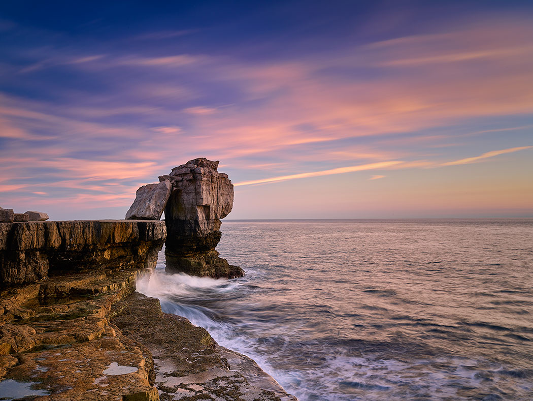 Pulpit Rock Blended Vibrant Dorset Sunset Exposure Paul Reiffer Photographer Professional Landscape