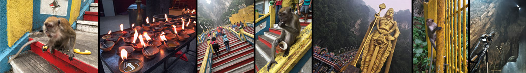 BTS Batu Caves Rocks Monkeys Temple Hindu Steps Kuala Lumpur Malaysia Attraction Paul Reiffer
