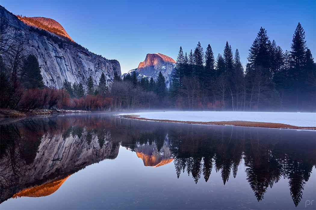 Yosemite National Park Valley Mirror Lake Half Dome Rock Sunset Frost Winter Paul Reiffer Professional Landscape Photographer
