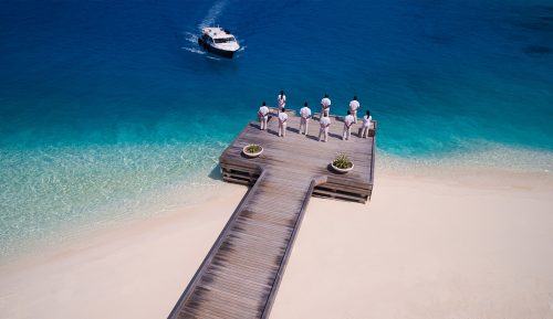 PR HF Gallery PRHF Remote World Exclusive Most Island PER AQUUM Huvafen Fushi Speedboat Arrival Copyright Minor Hotel Group 2016 - image © Huvafen Fushi, Maldives