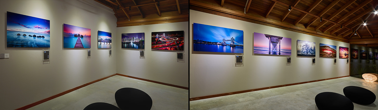 pr hf gallery walls landscape pink cityscape images prints limited edition huvafen fushi per aquum speedboat seaplane island maldives remote luxury paul reiffer photographer special