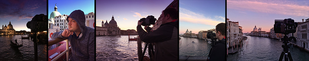 BTS Paul Reiffer Professional Photographer Shooting Capturing Venice Venezia Grand Canal Italy Phase One Medium Format Landscape