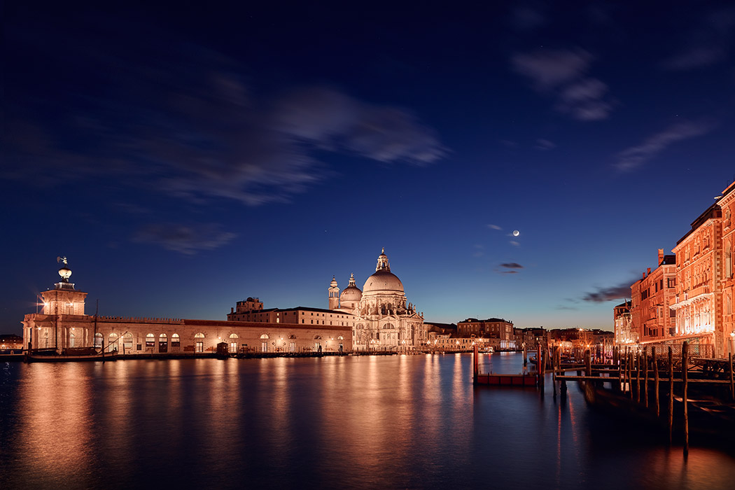 Venice Grand Canal Night Long Exposure Landscape By Paul Reiffer ...