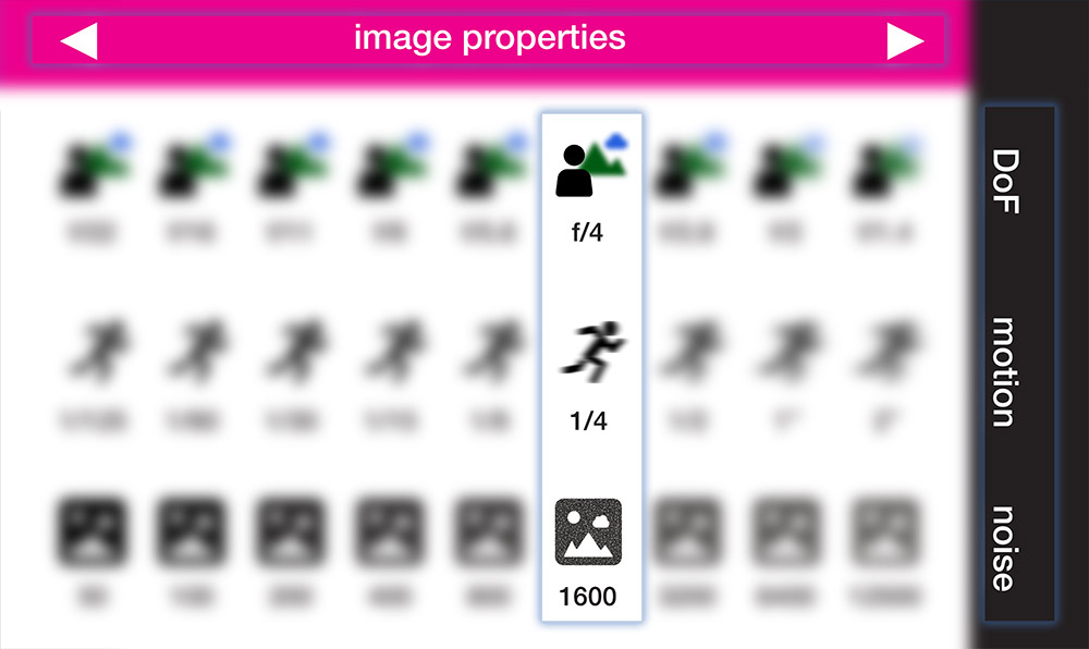 pocket exposure guide use image properties
