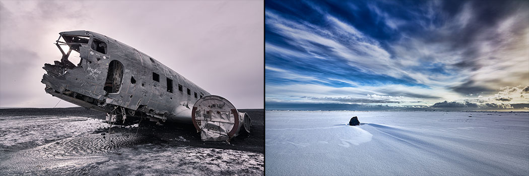 DC-3 DC3 Crash Site Iceland Off Road Black Sand Beach South Vik Explore Paul Reiffer Photographer Rock Snow Winter