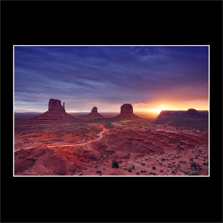buy limited edition prints photography afterglow mittens navajo monument valley sunrise paul reiffer photographer