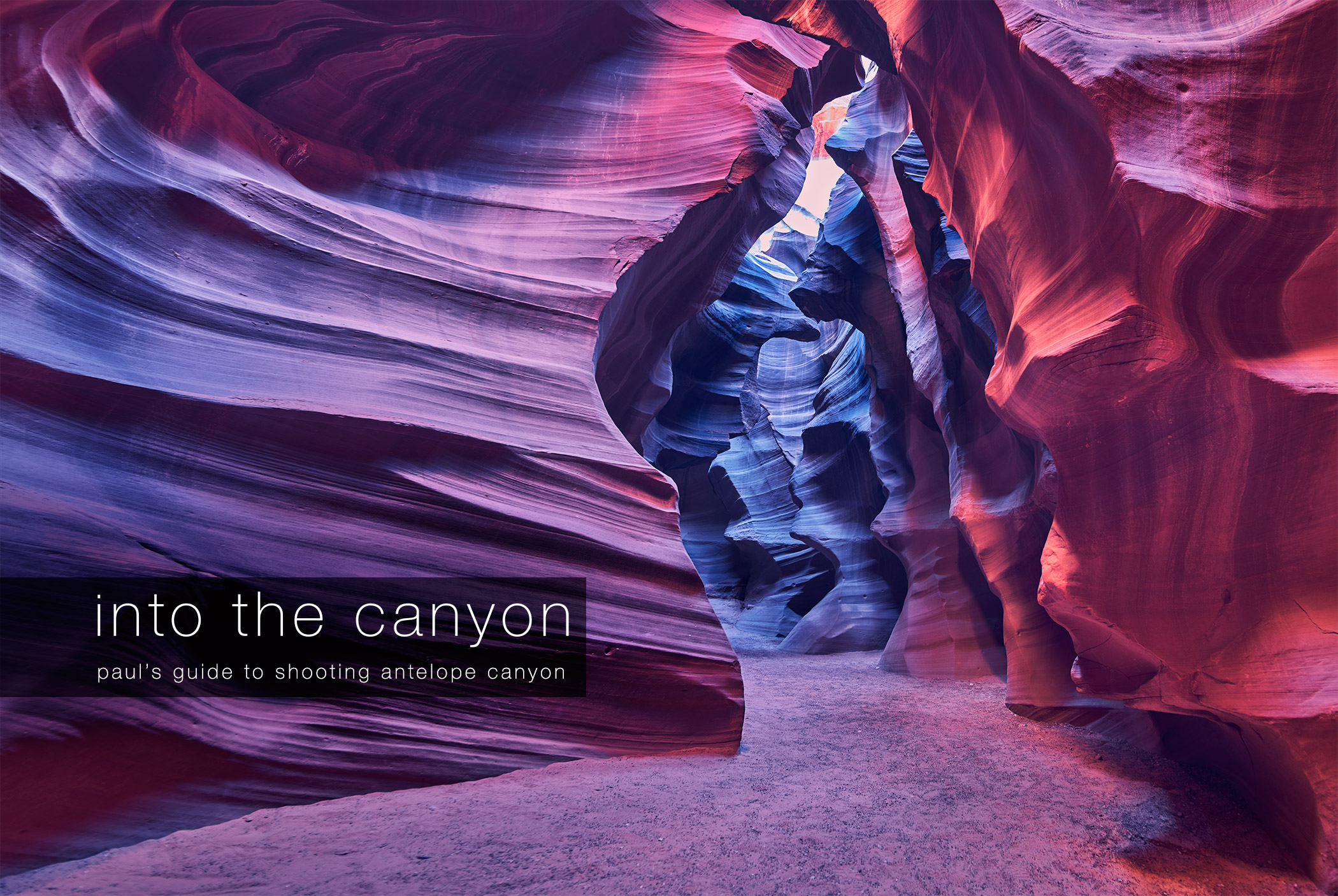 Upper red cave slot canyon