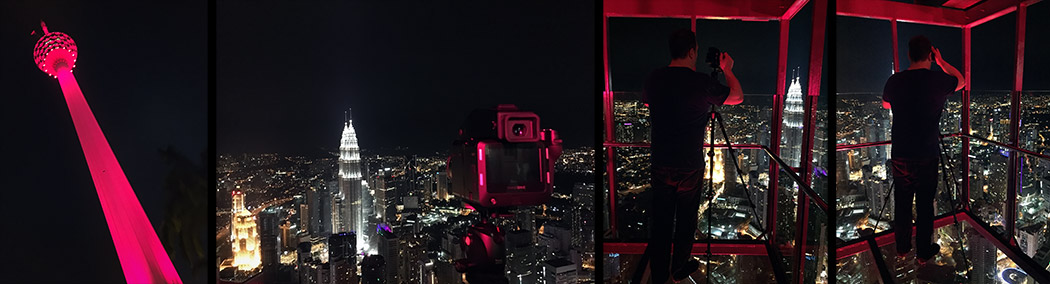 BTS Thinking Outside Box Paul Reiffer KL Tower Kuala Lumpur Cityscape Tripod Skybox Rooftop Night View Glass Floor Menara